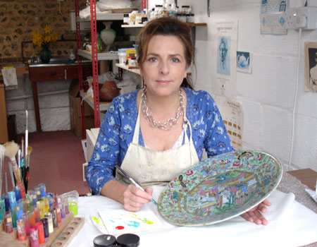 Mary Acton at her workshop.